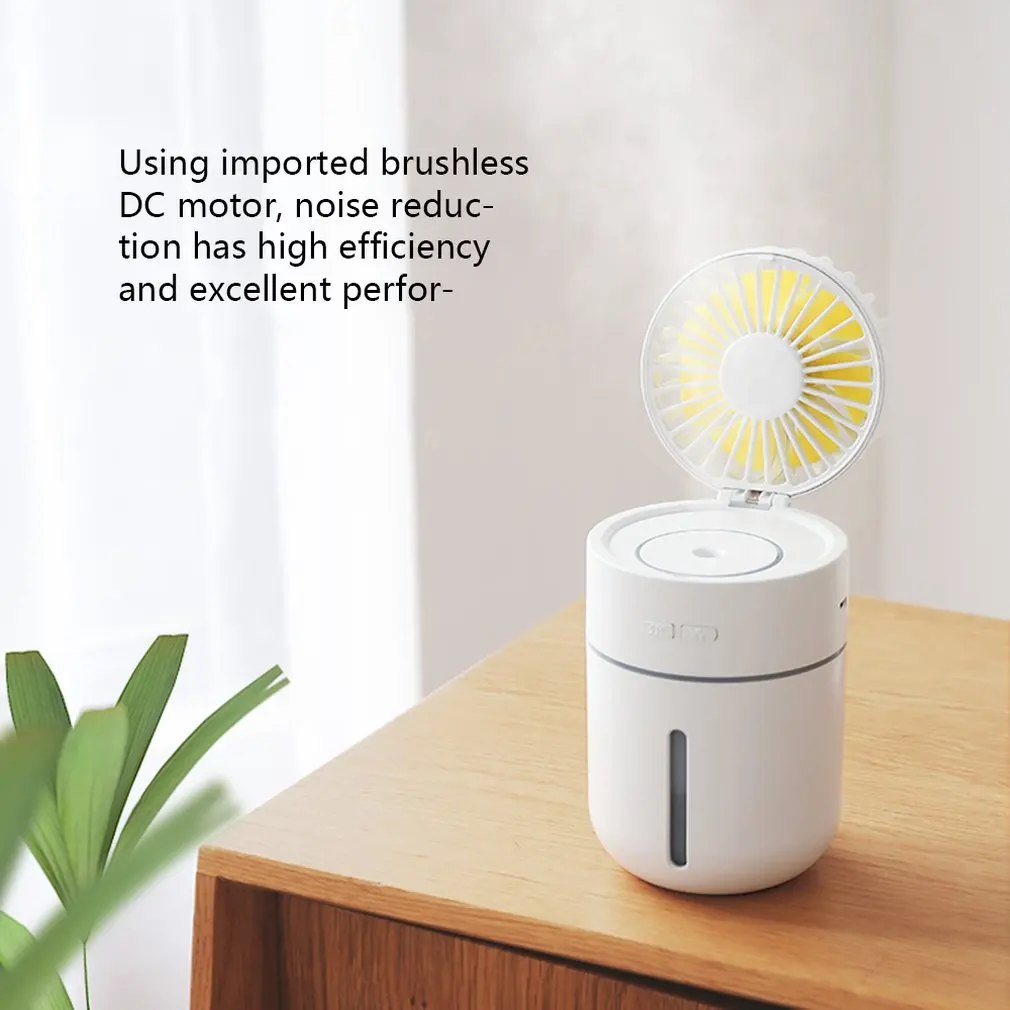 

Dual Use Mini Humidifying fan 400ml Water Box Rechargeable Desktop Cooler T9 Magic Summer Cooling Tool