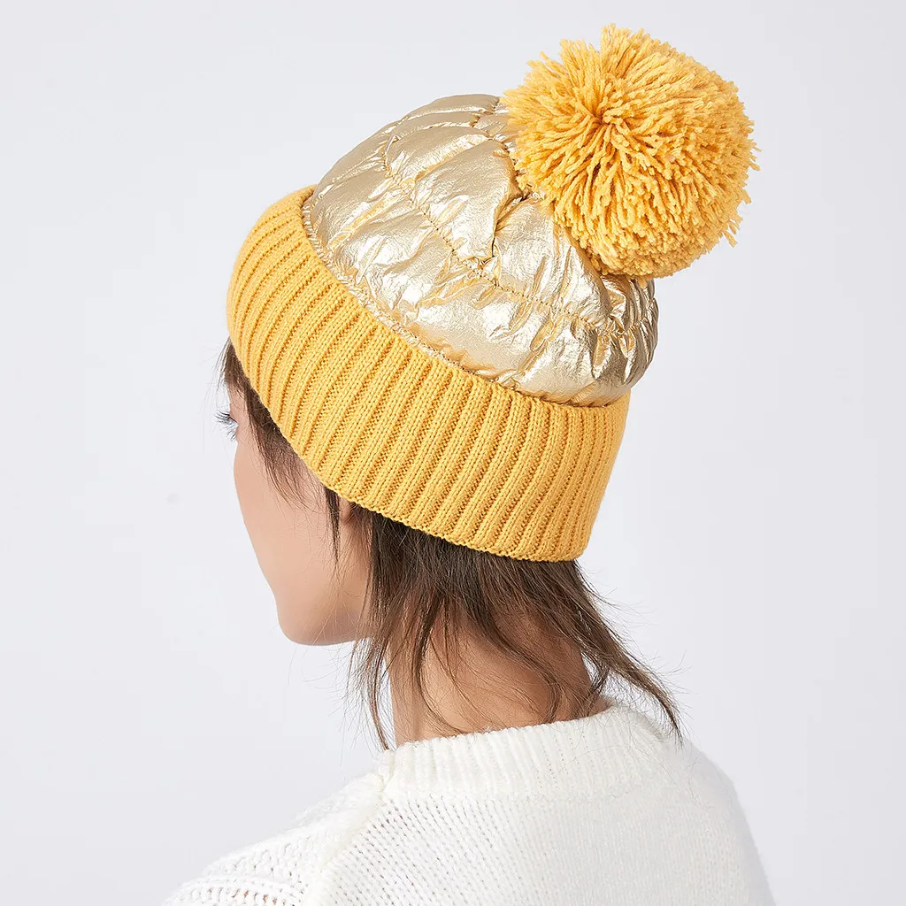 Новые модные зимние шляпы для женщин beanie воротник плюс дикая Толстая теплая вязанная шапочка теплая Skullies Beanie для женщин cap czapka zimowa