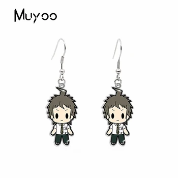 

New Anime D4 Super Danganronpa Naegi Makoto Maizono Sayaka Monomi Online Game Characters Acrylic Epoxy Fish Hook Earrings