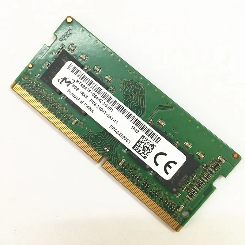 Micron DDR4 RAMs 8GB 1RX8 PC4-2400T-SA1-11 DDR4 8GB 2400MHz memoria del ordenador portátil