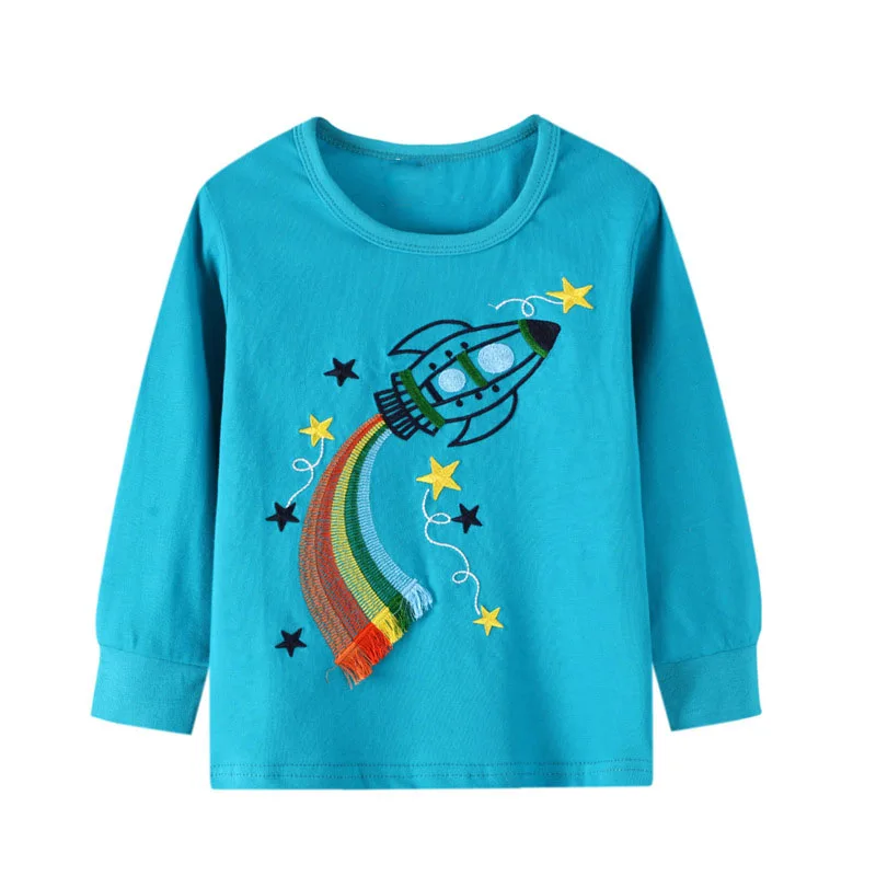 

ZWF553 Boys T Shirt T-shirt Kids Clothes Character Boys T Shirts Long Sleeve Tops Roupa Infantil Enfant Tees