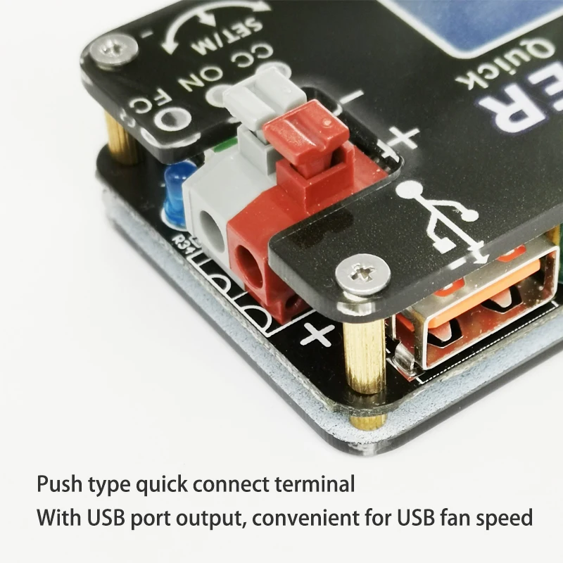 Цифровой USB Регулируемый Модуль питания постоянное напряжение постоянный ток QC2.0 3,0 Повышающий Модуль вентилятора регулятор 2A 15 Вт