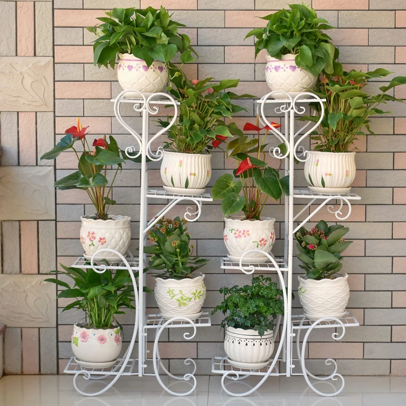 

Airs Multi-storey Indoor Household Balcony Iron Art Of Shelf A Living Room Province Space Flowerpot Landing Type Green Luo