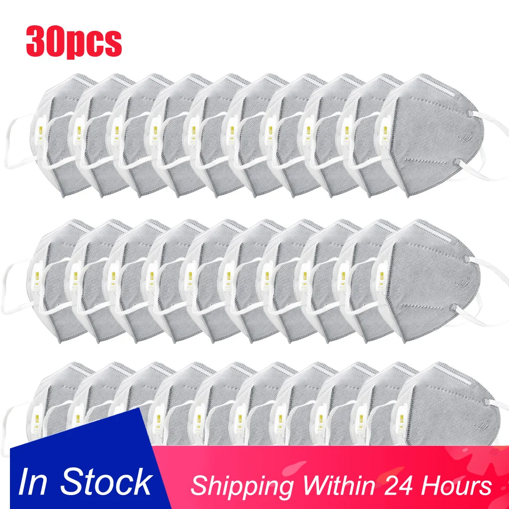 

Respirator 20/30PCS Respirator FFP3 Dustproof Dust Mask PM2.5 Windproof Foggy Haze Pollution Respirator mascaras faciais gripe
