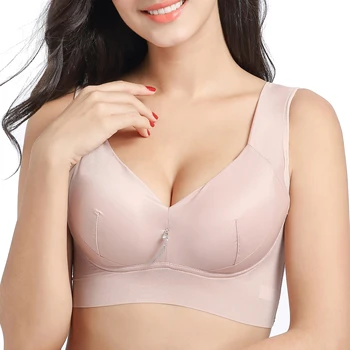 

Women's Smooth Full Coverage Lightly Padded wire free No Show Supportive T-shirt Bra Plus Size