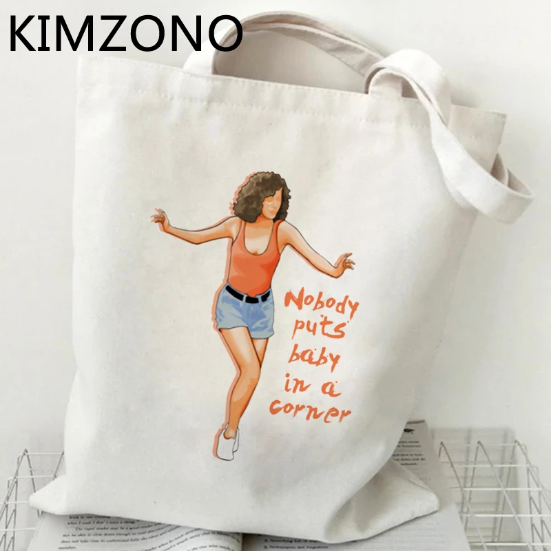 Dirty Dancing shopping bag canvas jute bag recycle bag bolso shopping  cotton bag jute sac cabas sac toile|Shopping Bags| - AliExpress