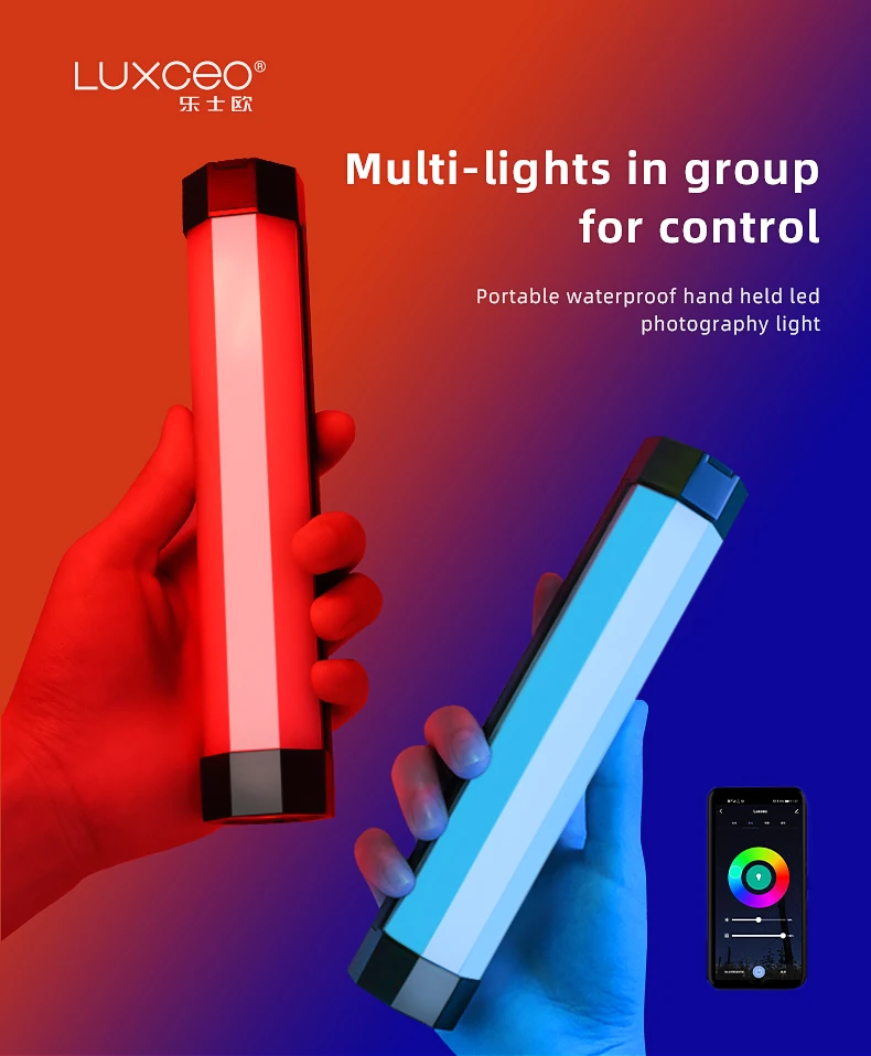 Led rgb tubo de luz suave à