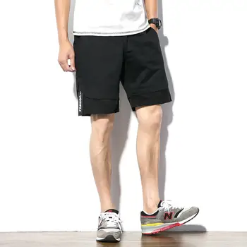 

2020 New Japan Style Summer Mens Shorts Vintage Loose Shorts Casual Cotton Knee Length Short Hombre