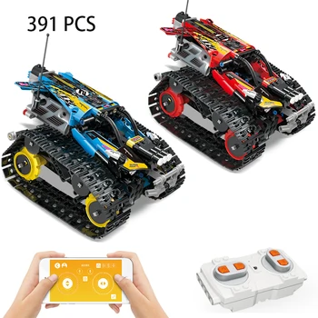 

391PCS RC Car APP RC Trucks Technic Building Blocks 2.4G Remote Control Car Buggy Vehicle Racer Kids Bricks Toys Gift
