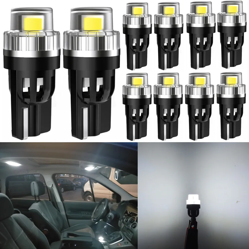

10x LED Canbus T10 W5W Car LED Light Lamp Bulb For Renault Megane 2 3 Duster Logan Clio 2 4 3 Laguna 2 Sandero Scenic 2 trafic