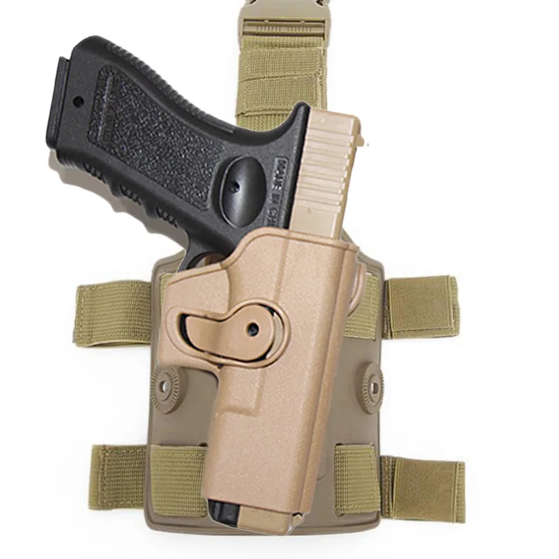 Tactical Drop Leg Gun Holster Airsoft Thigh Holster Holder Case Adapter Hunting Accessory For GL 17 1-4 gen Pistol Holder pistol holster gun holster hunting holster