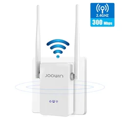JOOWIN 300Mbps Wireless Home Repeater 2.4G Network Wifi Extender Signal Amplifier 2*5dbi Antenna Signal Booster JW-WR302S-V2