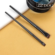 Zzdog 1/2 pçs kit de ferramentas cosméticas profissional delineador sobrancelha mistura pincéis de maquiagem conjunto de alta qualidade protable escova de beleza novo