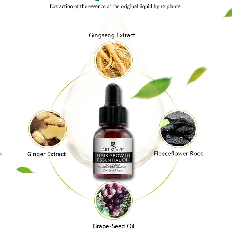 LAIKOU Hair Care Hairs Growth Essential Oil Scalp Treatments Nutrition Repair Dry and Damaged Fast Hair 4