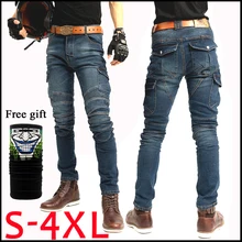 Мотоциклетные джинсы, Pantalones Motocicleta Hombre, джинсы с перьями, стандартная версия, брюки для езды на автомобиле, мужские мотоциклетные штаны