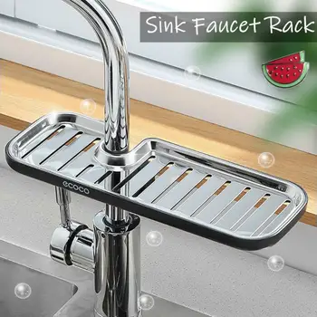 

2020 New Faucet Rack Sink Storage Rack Sponge Organizer Holder Sink Rag Drain Basket Storage Rack Bathroom Kitchen Tools