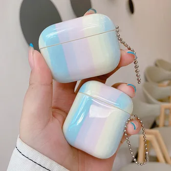 

Earphone Case for Apple Airpods Pro 2 1 Candy Color Glossy Soft Silicone Cases IMD Cute Wireless Charging Bag Protective Cover