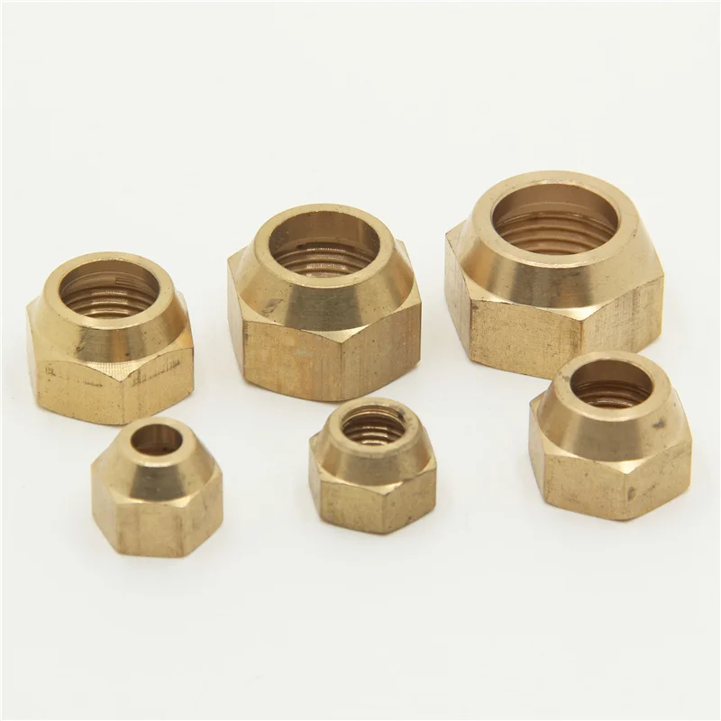 Quick turn ferrule nut with copper flaring1/4" 3/8" 1/2" 3/4" Flare Pipe Fitting Adapeter Air conditione