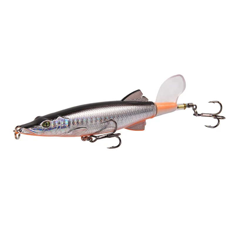 Стиль Приманка голова крокодила водная поверхность вращающегося трактора 13 см/16 г пропеллер волна гриль карандаш SUPERBAIT