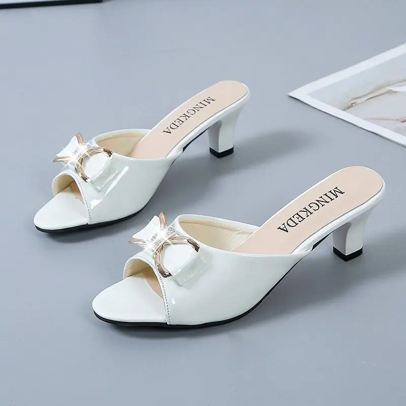 Zapatos de tacón Alto sin cordones para mujer, Calzado cómodo informal, Temporada Primavera Verano, color Beige