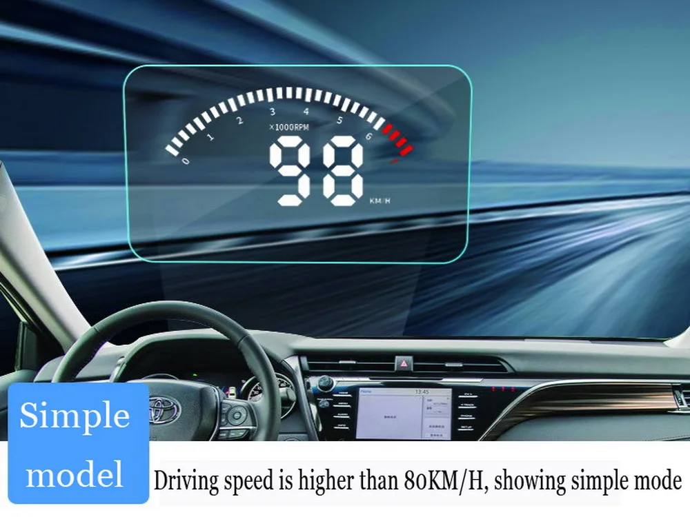 Liandlee полнофункциональный Автомобильный дисплей HUD для Toyota Camry~, безопасный экран для вождения, БД проектор данных на лобовое стекло