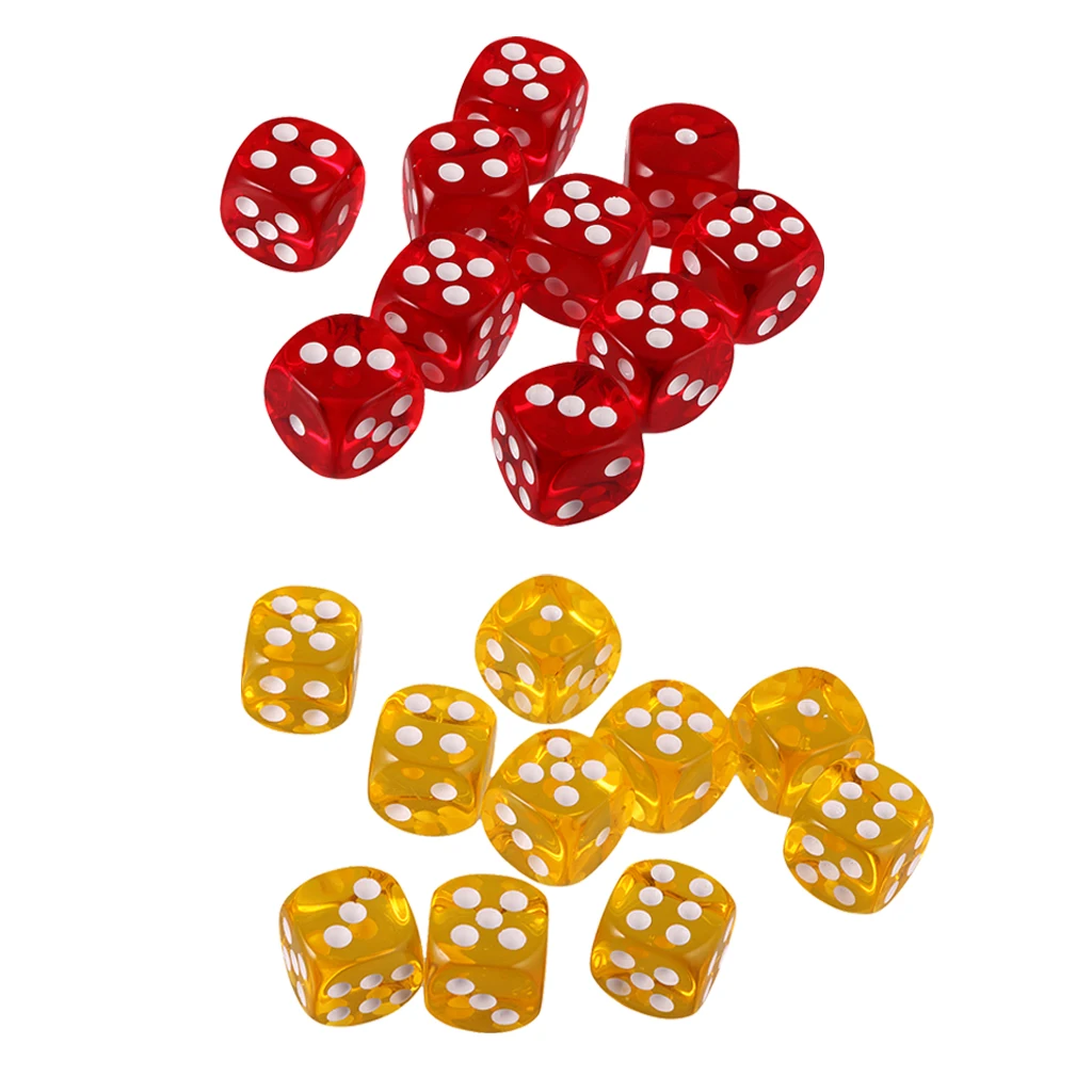 20 шт шесть сторонняя D6 кости игральные D &amp ролевые игры настольные