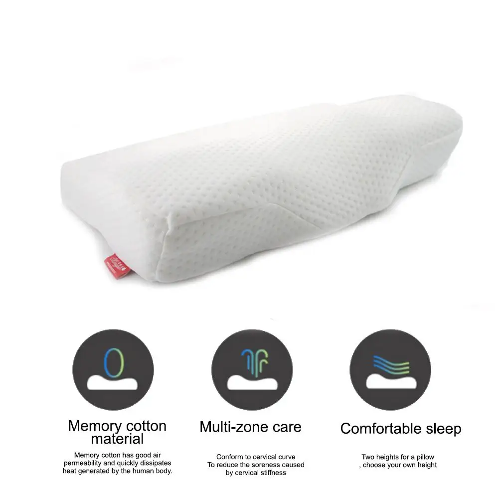 Memory Foam постельные принадлежности защитная подушка для шеи медленный отскок Подушка-бабочка здоровье затылочный шейный 3 размера