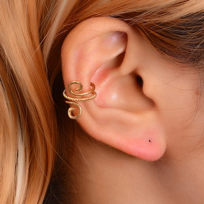 

VWKTUUN Women Fashion Unique Mini U Shaped Cuff Ear Clip Punk Earring Jewelry Cute Ear Clip Earrings Mens Cuff Earrings Gift