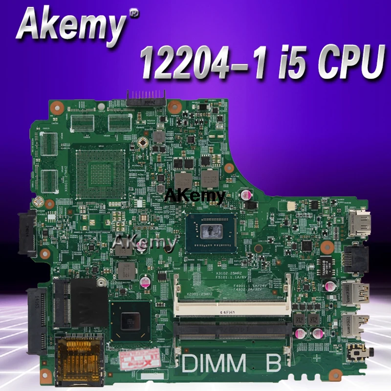 

12204-1 For Dell INSPIRON 2421 3421 5421 laptop motherboard CPU 12204-1 CN-07GDDC I5 DNE40-CR orginal teste motherboard