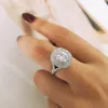 New arrivals! 100% 925 Sterling Silver cushion Cut Finger Engagement wedding Rings for Women Fashion Jewelry wholesale R5489 ► Photo 1/5
