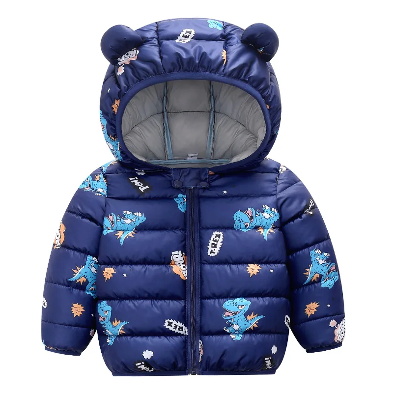 Winter 2022 Baby Girls Jackets Warm Hooded Outerwear Baby Boy Jacket