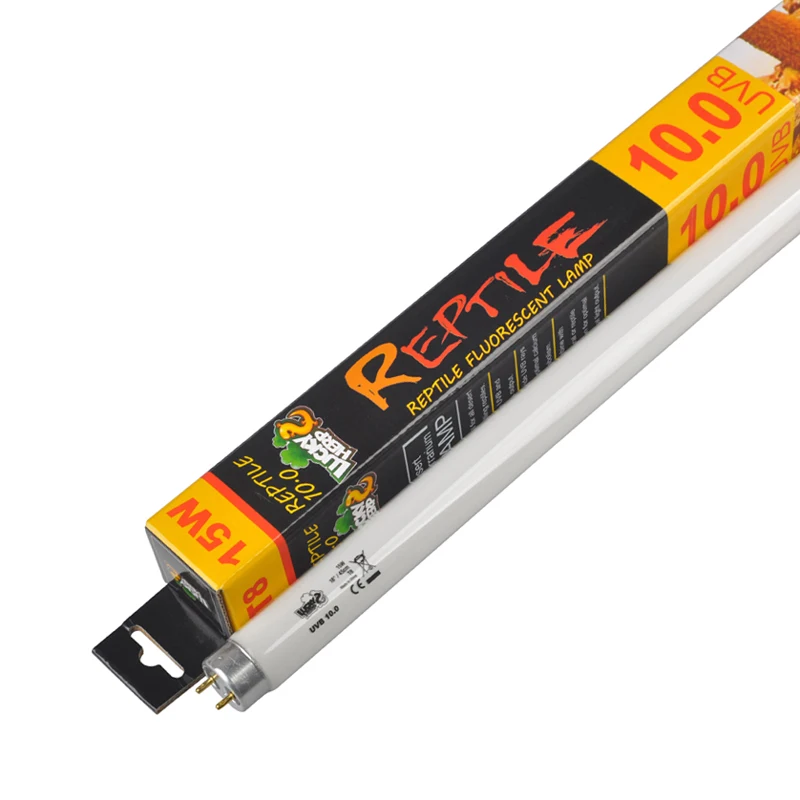 10.0 Reptile Fluorescent Desert Terrarium Tube Lamp,UVA UVB Bulb,15 Watt,T8,45cm 3