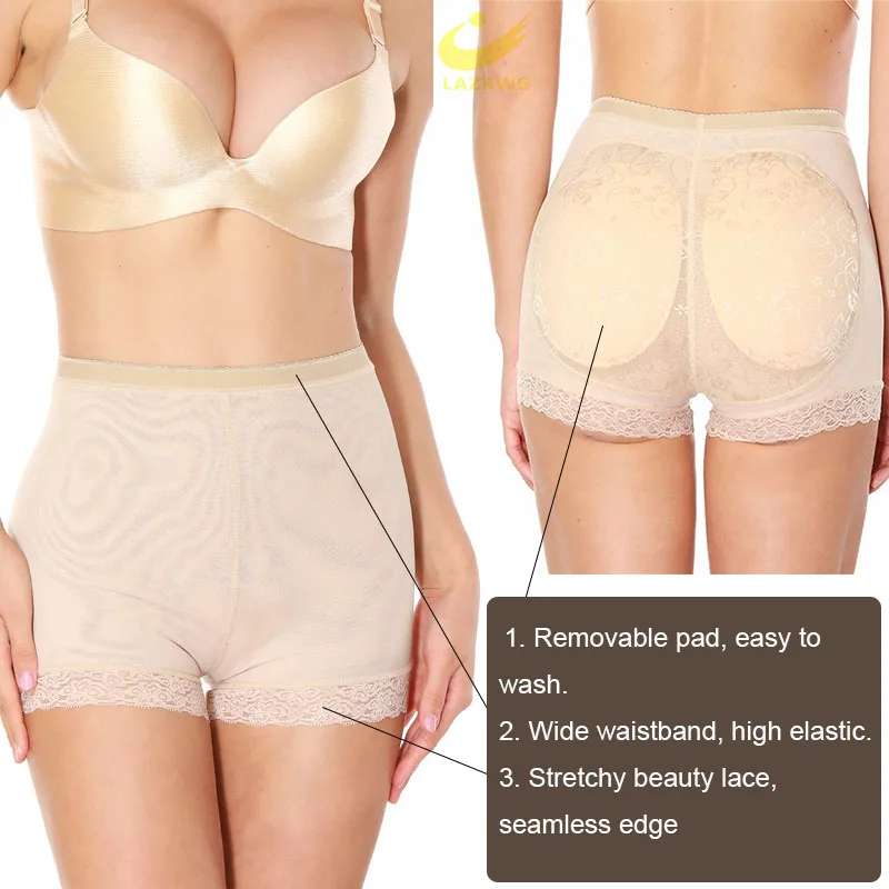 LAZAWG Butt Lifter Hip Enhancer Shaper, сексуальные трусики для мальчиков, женские Искусственные ягодицы, пуш-ап, мягкие трусы, трусы с накладками для ягодиц