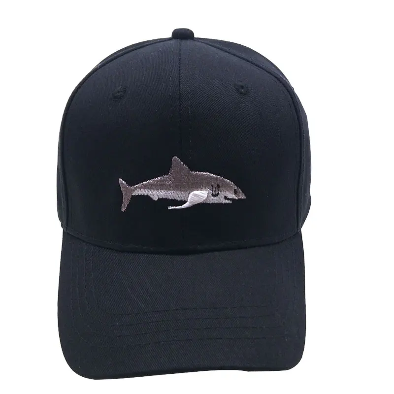 

Shark Embroidered Baseball Cap Breathable Cotton Sports Cap Fashion Casual Outdoor Sun Hat