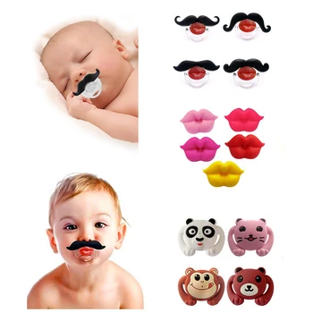 

Silicone Funny Baby Pacifier Infant Nipple Soother Joke Prank Toddler Nipple Teether Newborn Pacifier Clips Nipples Bottle Nozzl