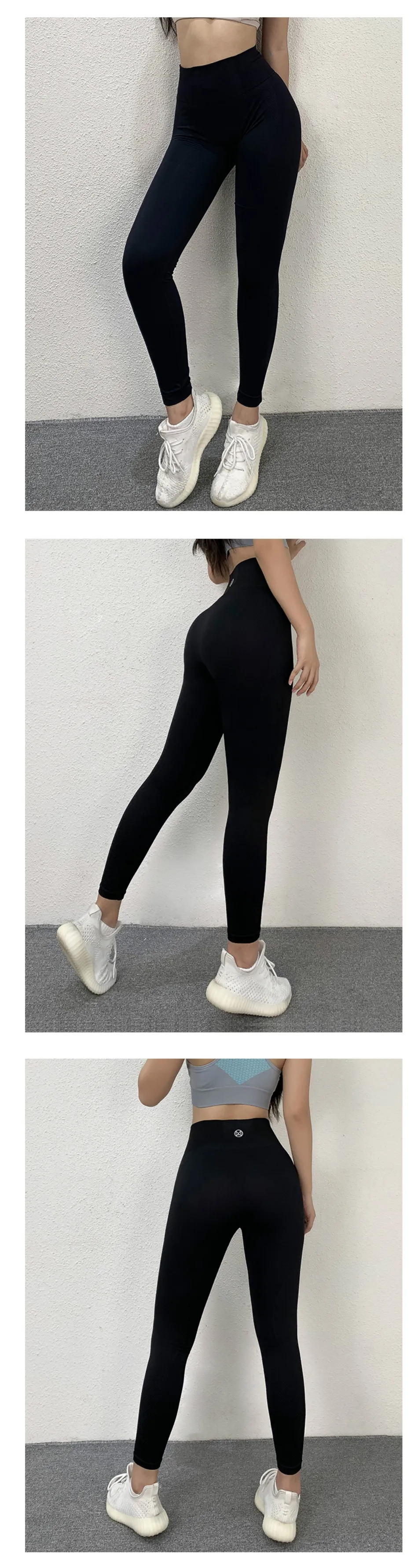 Women Energy Seamless Tummy Control Yoga Pants Super Stretchy Gym Tights High Waist Sport Leggings Running Pants Sportswear