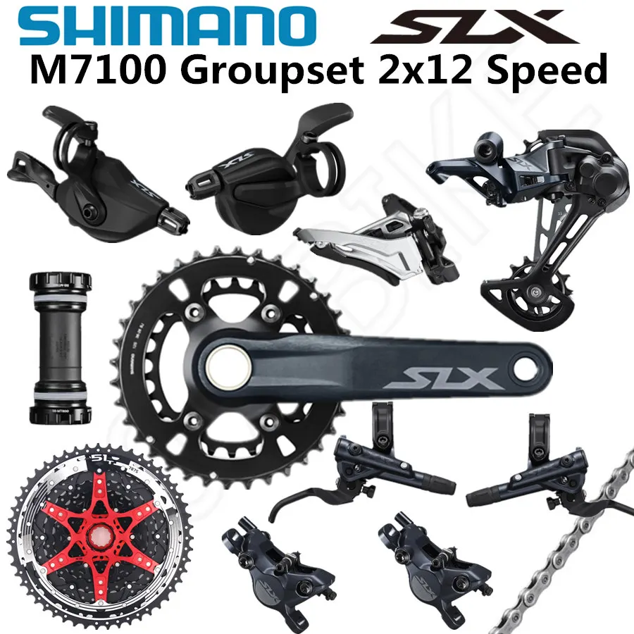 Переключатель передач SHIMANO DEORE SLX M7100 задний переключатель для горного велосипеда