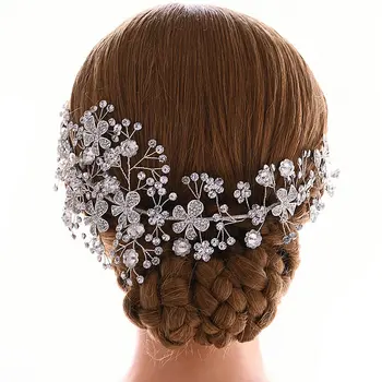 

1pc Fashion Bridal Hair Headband Crystal Headpiece Wedding Headresses for Woman Rhinestone Headband Sexy Crown