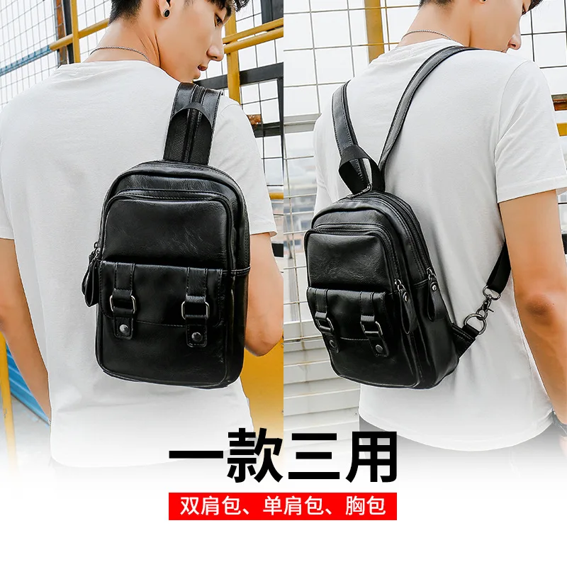

2019 new Korean Harajuku bag men's fashion casual simple travel backpack
