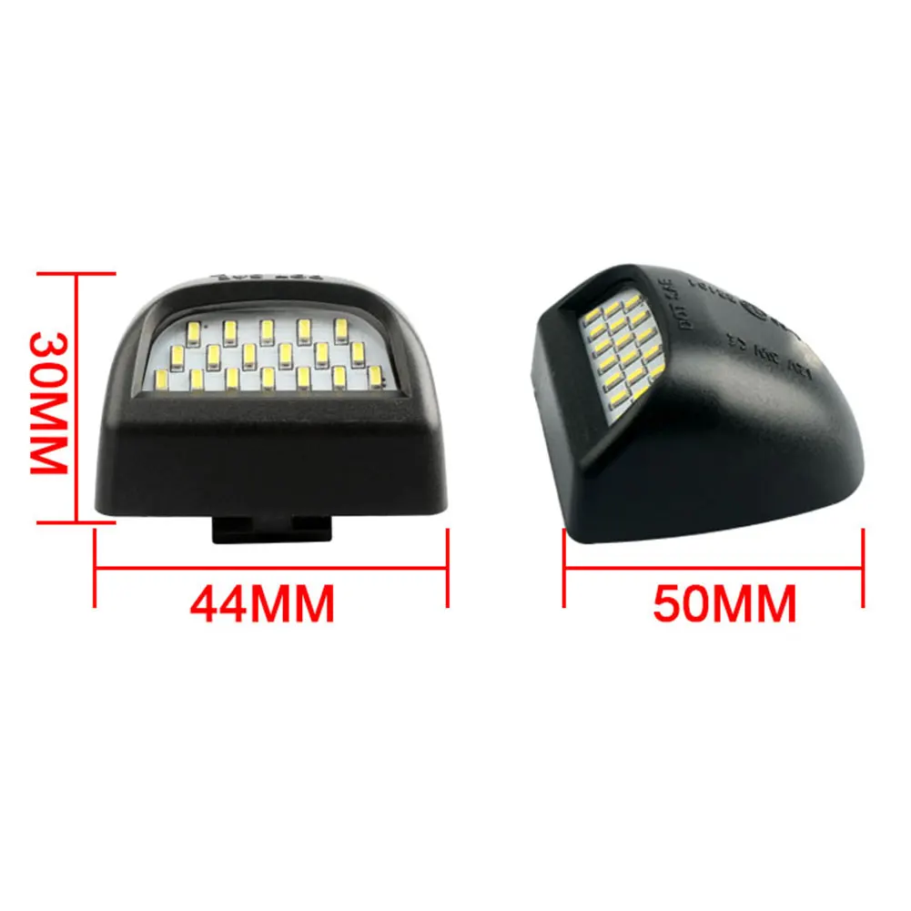 Vehemo Dedicated Bright License Plate Light Set Lamp License Plate Light Auto LED License Plate Light Car