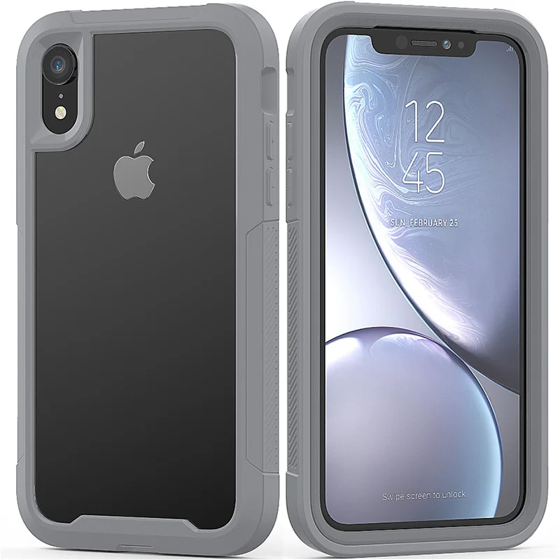 PC+ TPU силиконовый бампер рамка противоударный чехол для iPhone X XR XS Max прозрачный ультратонкий защитный чехол для 6 6s 7 8 Plus - Цвет: T2