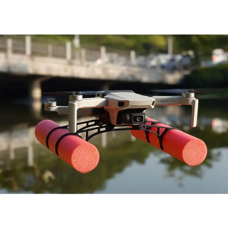 Buy 1Set Buoyancy Stick Floating Rod Fixing Bracket Damping Landing Gear Training Kit for DJI Mavic Mini Drone RC Parts Accessories