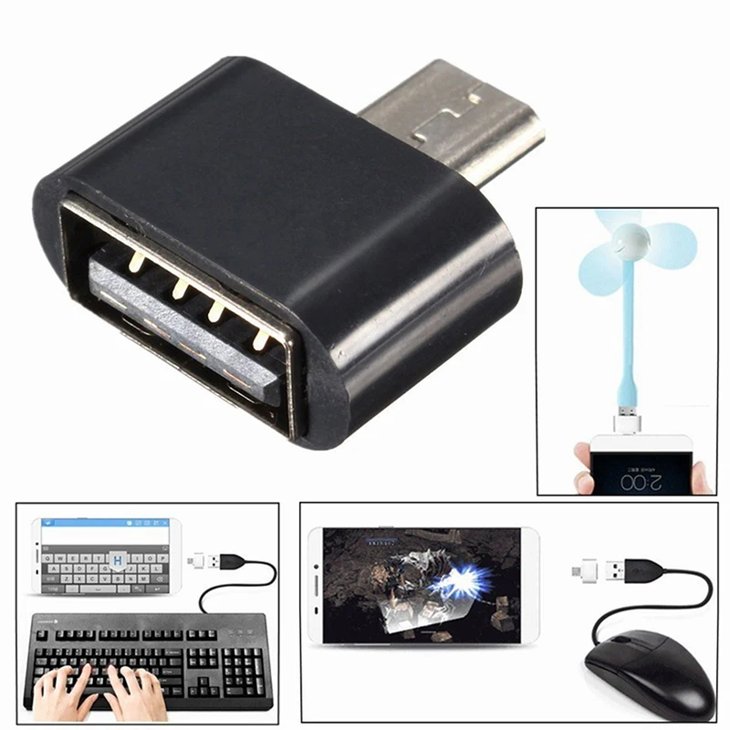 

2 pcs Micro USB Male to USB 2.0 Adapter OTG Converter For Android Tablet Phone