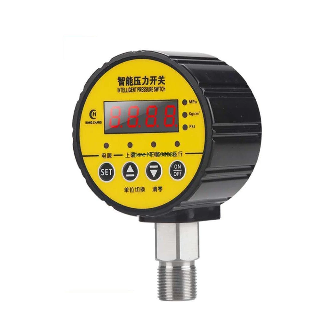 Digital Intelligent Electric Contact Pressure Gauge Hydraulic Water Pump Vacuum 220V Pressure