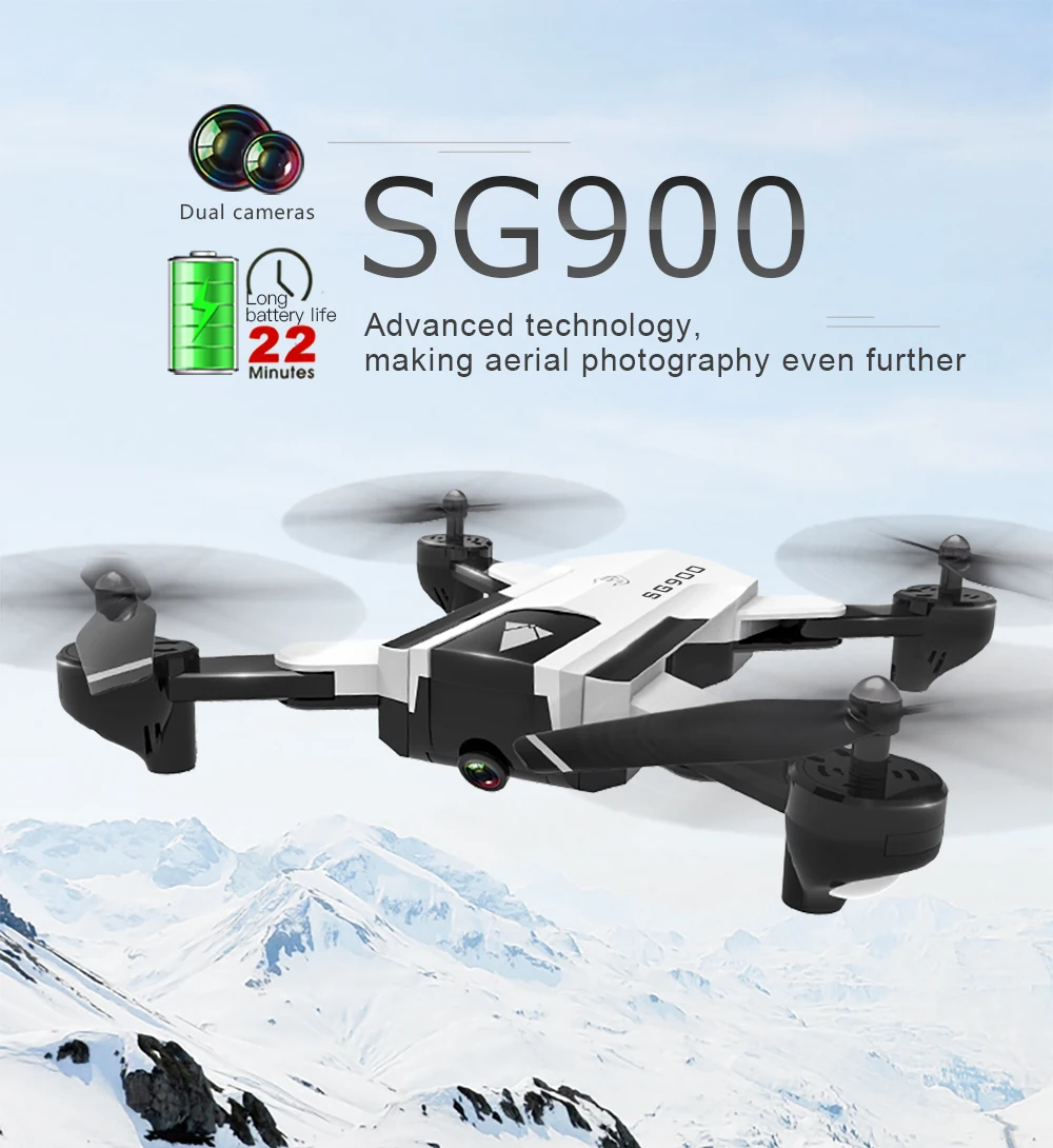 Дрон SG900 4K камера Широкоугольный HD 720P gps SG900-S Wi-Fi FPV 22 мин Время полета следуем за мной оптический поток Радиоуправляемый квадрокоптер Дрон