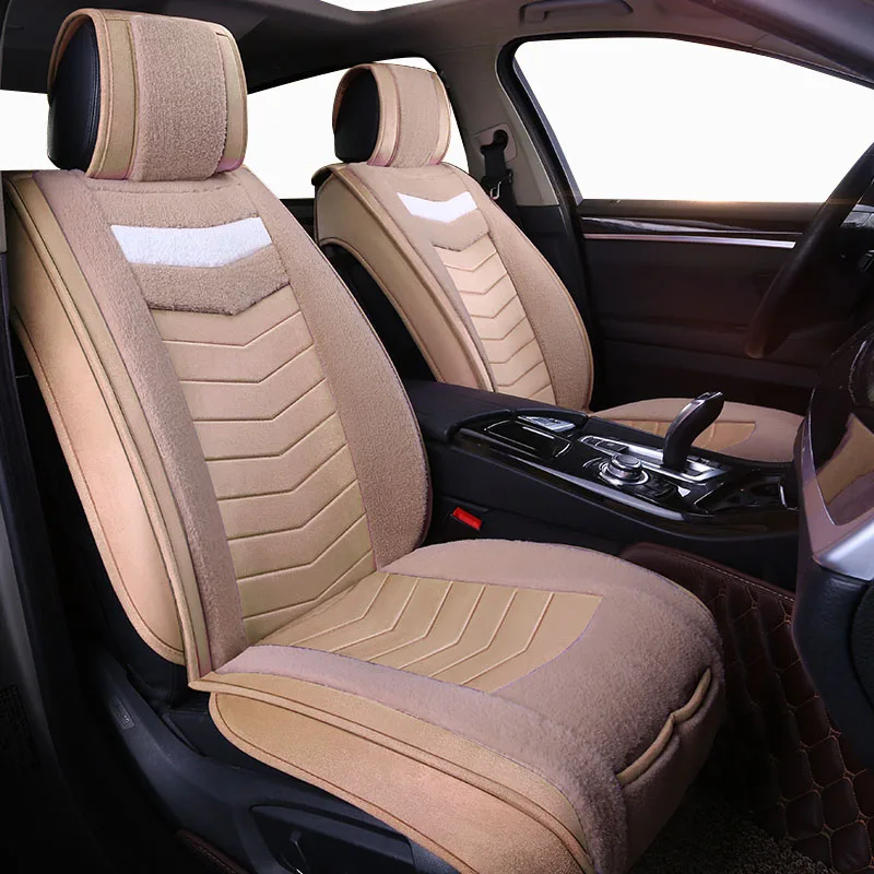 Новые короткие плюшевые универсальные автомобильные чехлы на сиденья для fiat marea