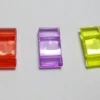 100 Mixed Color Transparent Acrylic Square 2-Hole Beads 18X9mm ► Photo 2/5