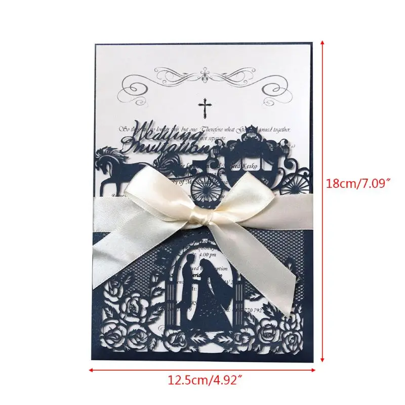  20 Pcs European Style Wedding Invitation Cards with Envelopes Kits Party Supply - 4.00051E+12