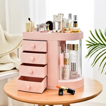 

Acrylic drawer cosmetic storage box Dressing table skin care shelf storage box cosmetic organizer