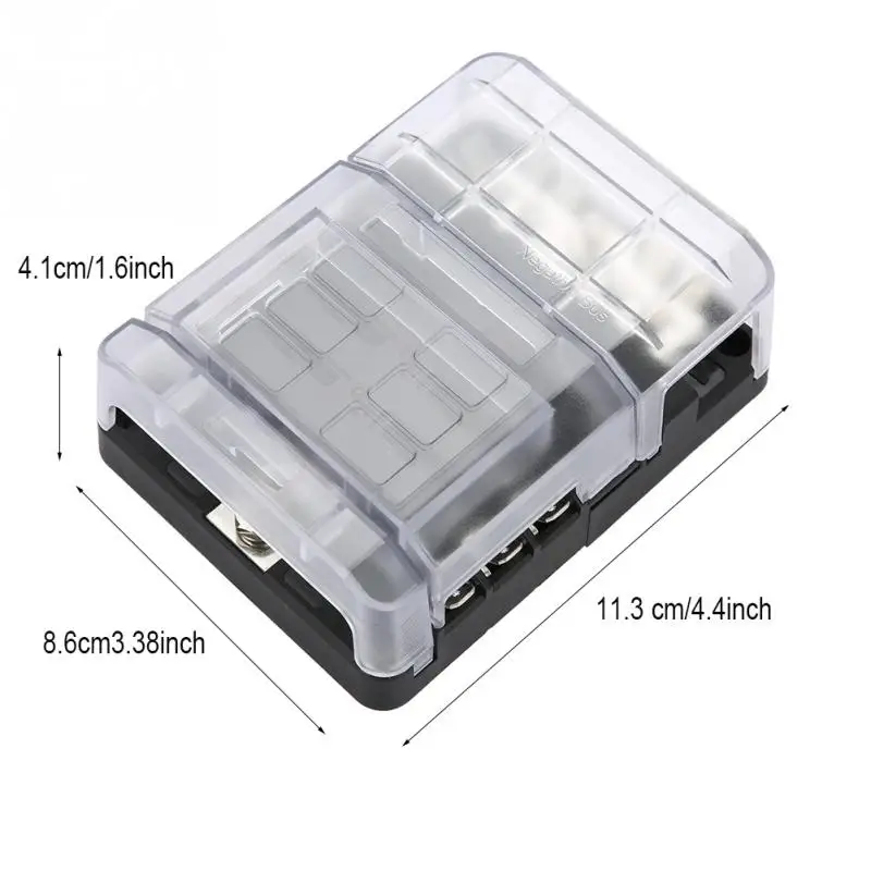 DC32V 100A лезвие предохранителей Holder-12P отрицательный сборных шин быстрая терминалов с плавкий предохранитель светодиодный Предупреждение светильник для автомобиля морской катер